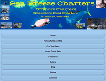 Tablet Screenshot of charlestonfishingtours.com